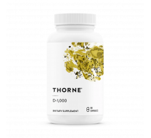 Витамин Д-1000, Thorne Research, Vitamin D-1000 IU, 90 капсул