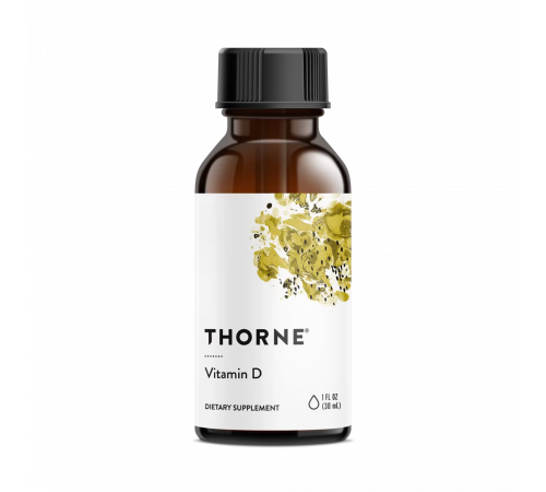 Витамин Д, Thorne Research, Vitamin D, 30 мл